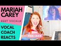 VOCAL COACH REACTS - Mariah Carey BEST LIVE VOCALS