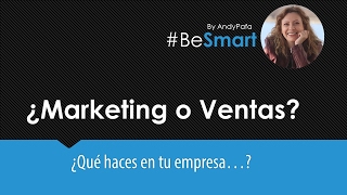 ¿Marketing o Ventas? ¡Aprende la diferencia!