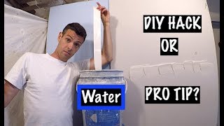 Wetting Paper Drywall Tape!   DIY HACK or PRO TIP?