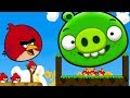 ЗЛАЯ ДИЧЬ или Удар СВИНЕЙ #1 Angry Birds Cannon 3 KICK PIGGIES TO MEET GIRLFRIEND BIRD на крутилкины