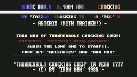 Thunderbolt Cracking Crew (TCC) Intro 5 ! Commodore 64 (C64)