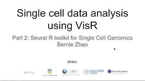 Single cell data analysis using VisR: Part2 - Seurat