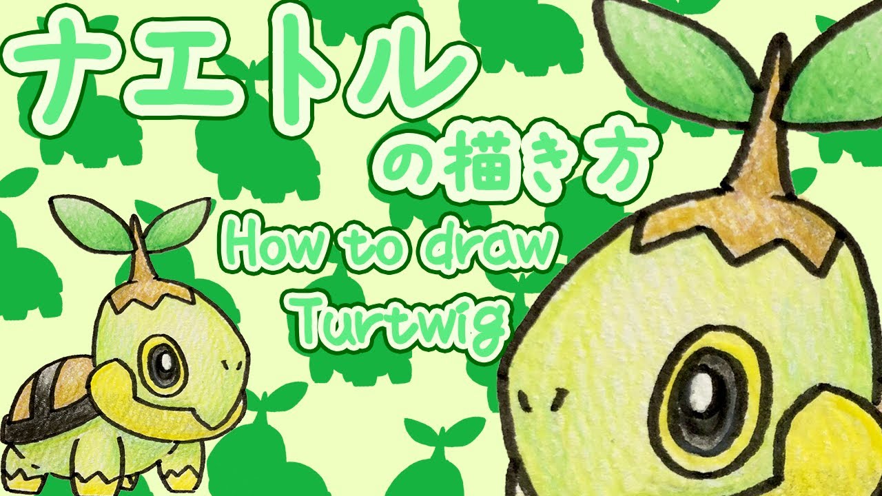 Pokemon How To Draw Turtwig Easy And Cute Youtube