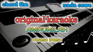 Download lagu AMPUNILAH || KARAOKE NADA WANITA / CEWEK { RHOMA IRAMA }