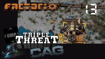 Factorio Triple Threat | Pyanodon Mods Ep .13 - Tar-N-Py Problems OH-MY! | Factorio Multiplayer