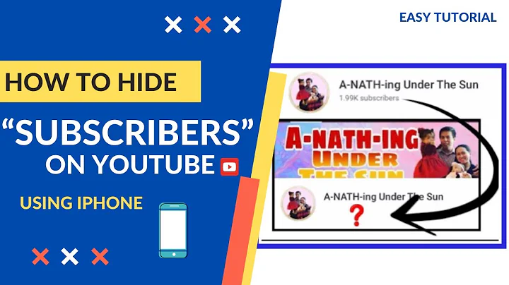 How to HIDE Subscribers on YouTube | Using iPhone - Easy Tutorial 2021