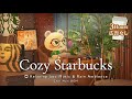 【あつ森BGM】雨の日のスターバックス☕️リラックスできるジャズ音楽＆雨の音【作業用BGM / ACNH / 3時間】