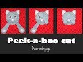 Quiet book page "Peek-a-boo cat" TUTORIAL