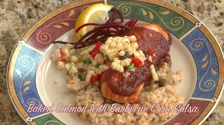 Baked Salmon with Barbecue Corn Salsa