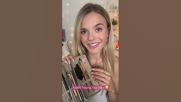 #asmr Tracing Your Face 💘 #asmrvideo #asmrsounds #sleep #relax #asmrcommunity
