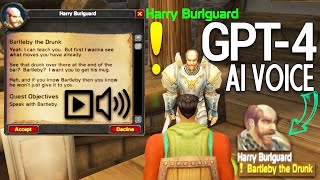 THE BEST AI ADDON FOR WOW - GPT Voiceover all Quests & NPCs