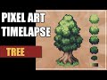 Pixel art timelapse  tree