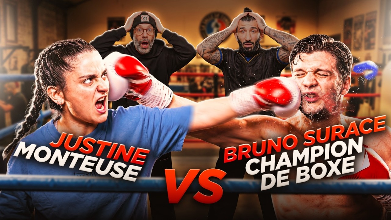 La monteuse face à Bruno Surace ! Justine va-t-elle toucher le champion ? Jab & Sweat #1