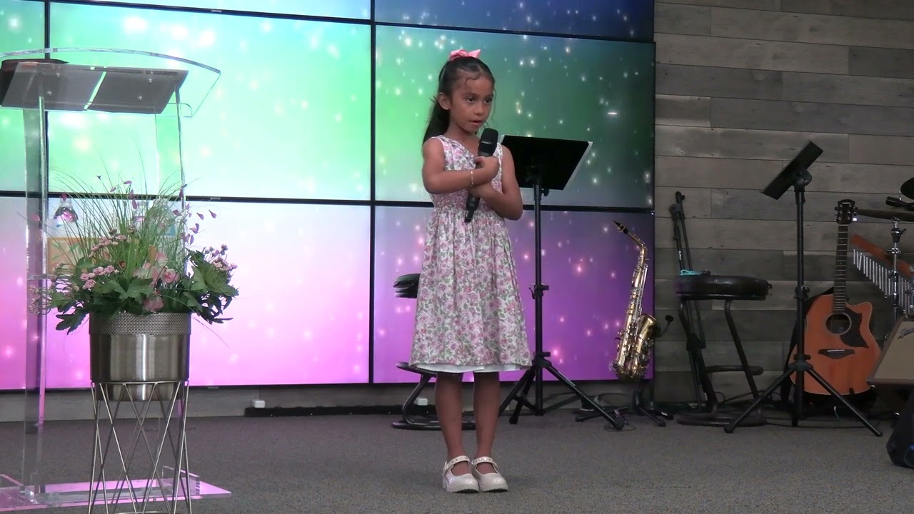 TIEMPO ESPECIALES PARA ESTA NENA  NOS CANTO UNA ALABANZA 9/8/24