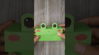 Cute frog box #easy #creative #craft #youtubeshorts #shorts #papercraft #frog #cute #box #trending
