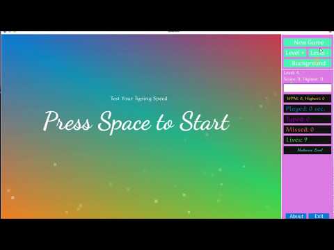 Ruby2D::Typing Game - Improved! (check description)