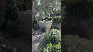 Antique limestone fountain in a Mediterranean garden in Southern California #landscapedesign #luxury Antique limestone fountain in a Mediterranean garden in Southern California #landscapedesign #luxury