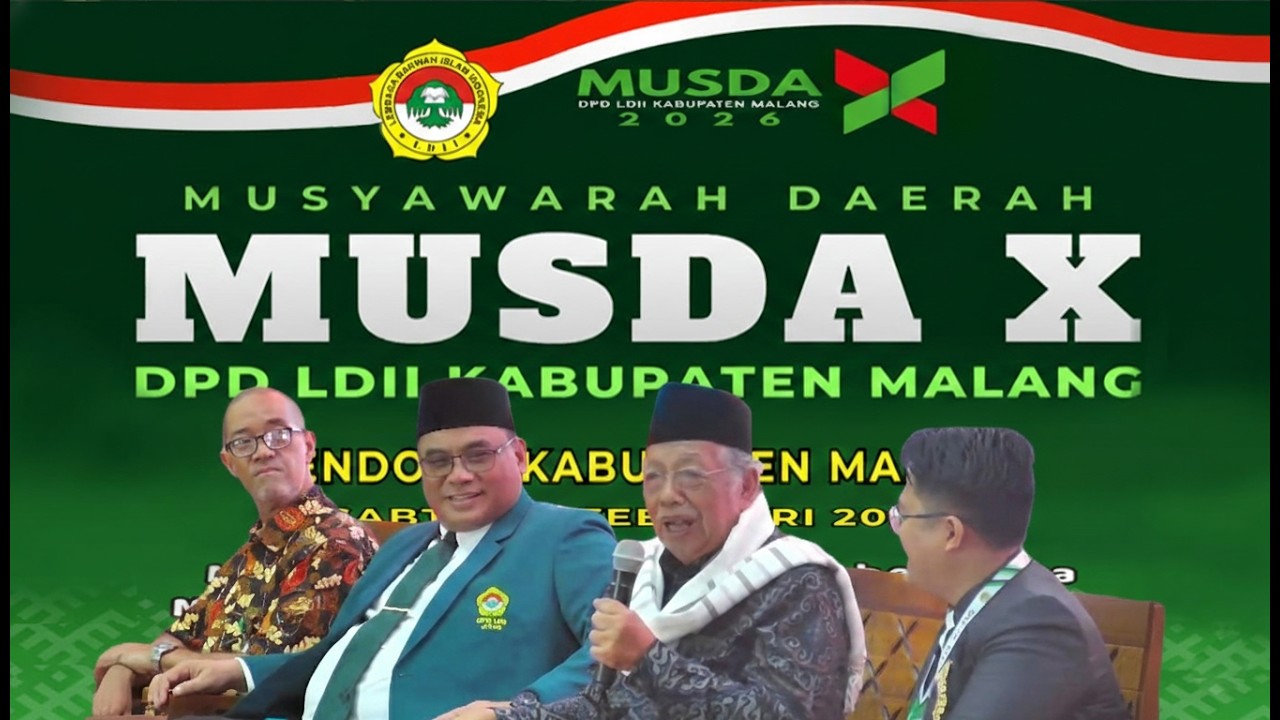 🔴LIVE MATERI KEBANGSAAN - MUSDA KE-10 DPD LDII KAB MALANG, SABTU, 14 FEB. '26 DI PENDOPO KAB. MALANG