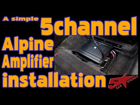 A simple 5 channel Alpine amplifier install in a Hyundai