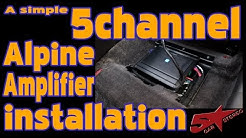 A simple 5 channel Alpine amplifier install in a Hyundai 