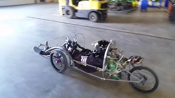 SaskPolytech Eco-marathon Car - First Full Chassis Test Run