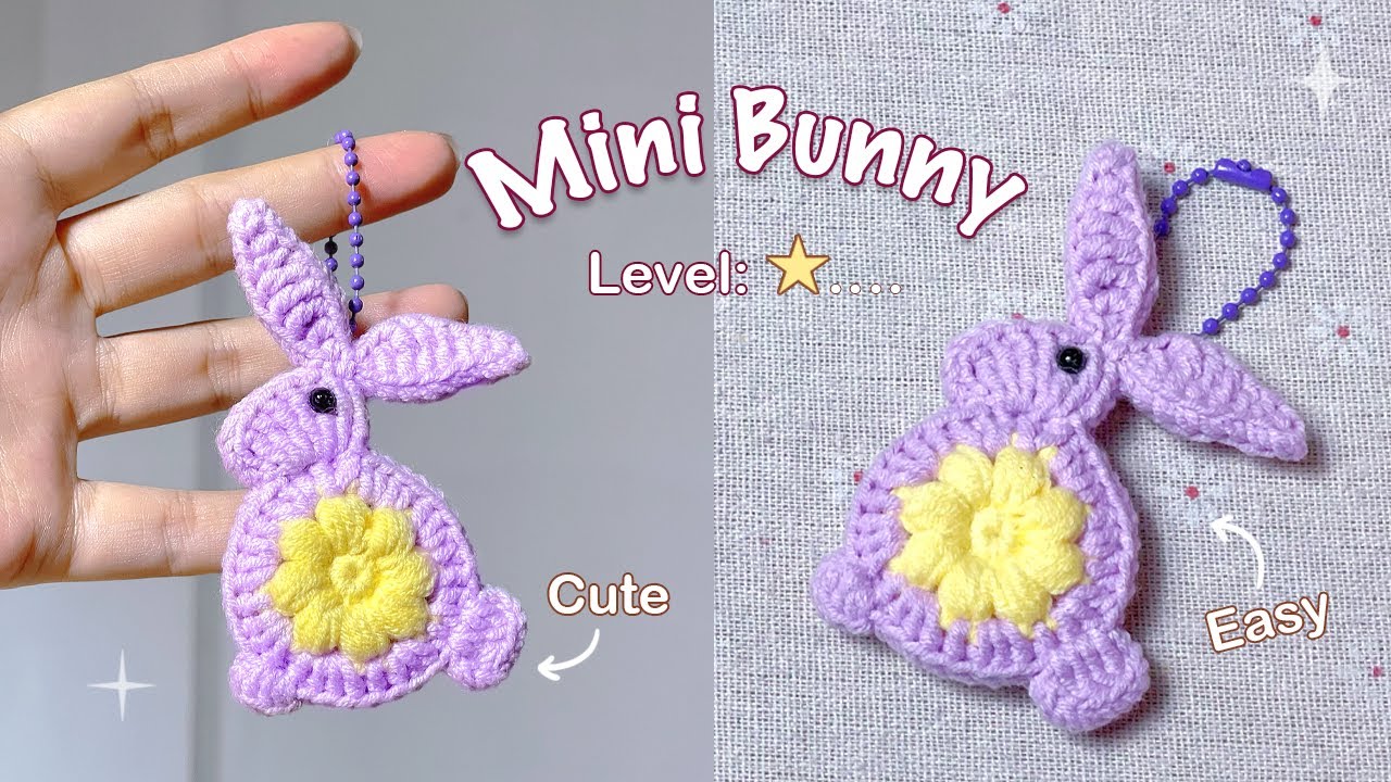Crochet Mini Bunny Tutorial | Quick & Easy Crochet | Tiny Crochet Lab