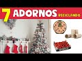 Manualidades para NAVIDAD FÁCILES con reciclaje. ADORNOS NAVIDEÑOS.