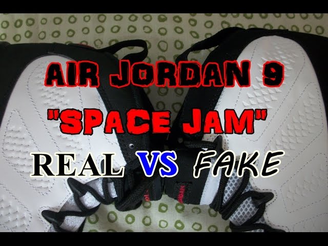líquido Barricada Experto Air Jordan 9 "Space Jam" 2016 (Real) VS Air Jordan 9 2010 (Fake)  (Comparativa en Español) - YouTube