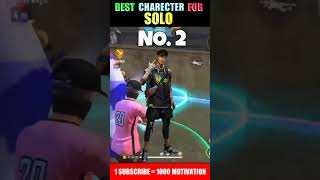 Best Character For Solo Match 🔥| GARENA FREE FIRE MAX. #shorts #freefireshorts #short