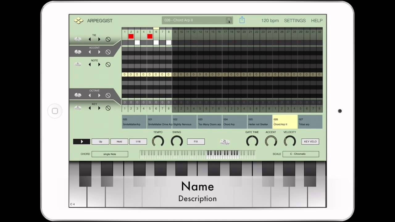Arpeggist for iPad