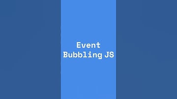 What is Event Bubbling in JavaScript? | JS Event Bubbling Explained #javascript #developer #viral