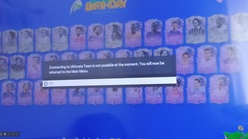 how to fix connecting to ultimate team is not possible at the moment