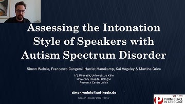 Assessing the Intonation Style of Speakers with Autism Spectrum Disorder