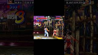 MAI PROVOKE AND HUMILIATE KIM 🤯 #RealBoutFatalFury #MaiShiranui #KimKaphwan #SNK #Shorts