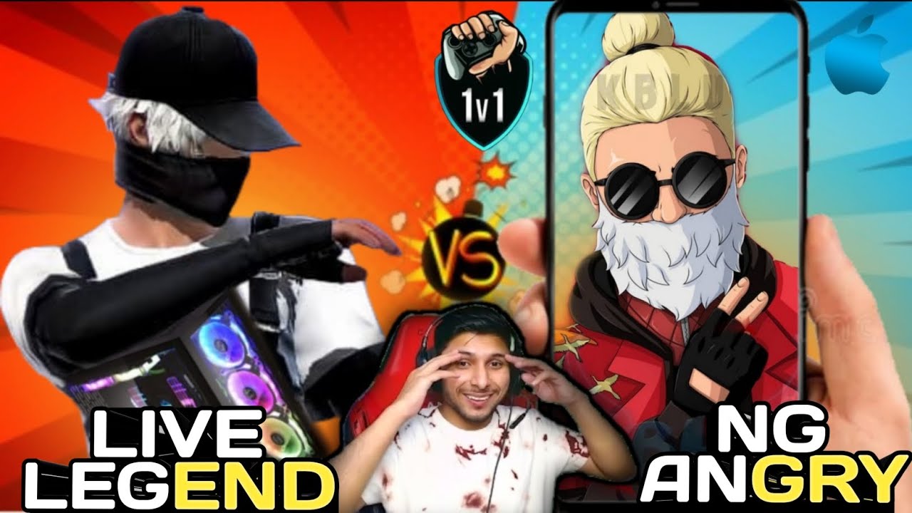 Ng Angry vs pc player -- 1vs1 @NonstopGaming_ angry God 😀😀 adit ff ng ...