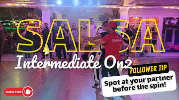 FIRE 🔥 SALSA PATTERN FOR THE LEADIES 💃 | SALSA ON2 INTERMEDIATE PARTNERWORK