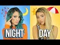 NIGHT vs DAY Twin Makeup Tutorial🌙☀️ Summer Makeup!