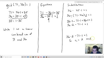 Linear Combinations for the gcd