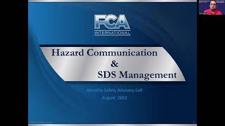 Hazard Communication & SDS Management - FCA Safety Call - Aug. 2022