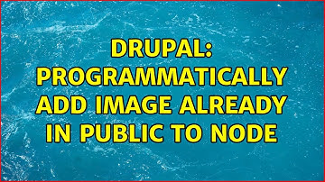 Drupal: Programmatically add image already in public to node