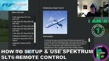 Real Flight Trainer Edition Simulator: How To Setup & Use SLT6 Spektrum Remote