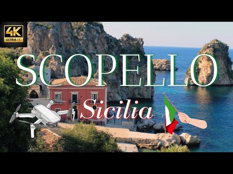 Scopello Sicily: Beautiful Drone & Aerial Video Tour of the Village of Scopello Citta Sicilia in 4