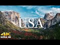 FLYING OVER USA (4K UHD) - Relaxing Music With Stunning Beautiful Nature (4K Video Ultra HD)