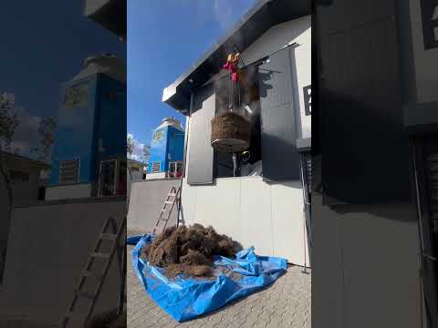 Removing Spent Plant Material After Distillation