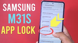 How to Enable applock in Samsung Galaxy M31s | Galaxy M31s Applock | screenshot 3