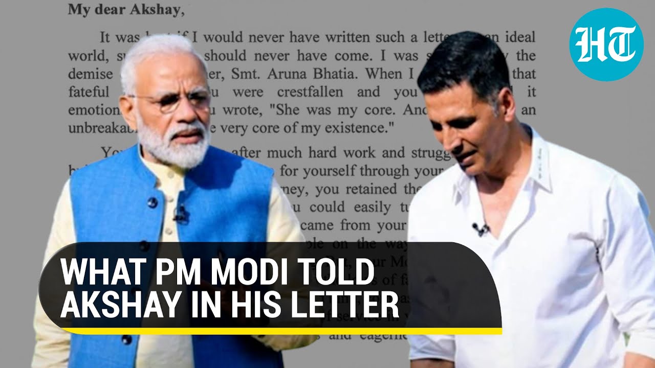 PM Modi sends letter to Akshay Kumar after his mother’s demise; actor responds