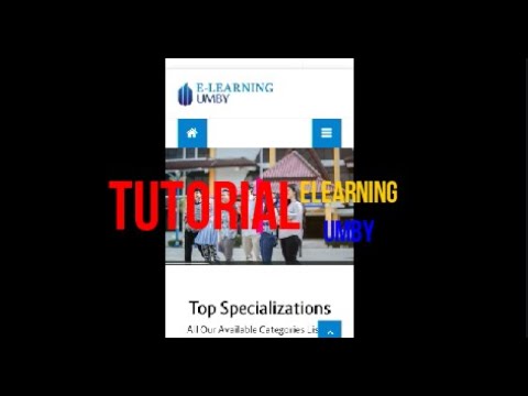 Tutorial singkat cara untuk masuk dan menjalankan elearning UMBY