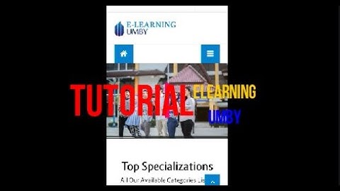 Tutorial singkat cara untuk masuk dan menjalankan elearning UMBY