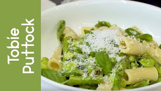 Rigatoni with Spring Greens