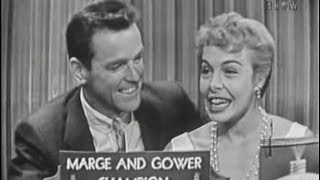 What's My Line? - Marge \& Gower Champion; Mary Healy [panel] (May 15, 1955)